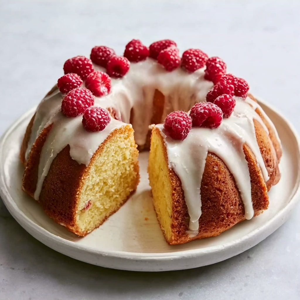 White Chocolate Raspberry Bundt Cake Recipe - Recipe Image
