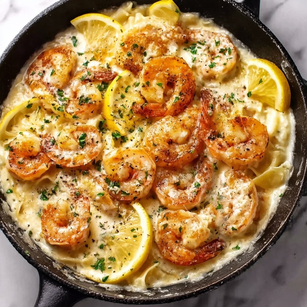 Creamy Lemon Parmesan Shrimp Recipe - Recipe Image