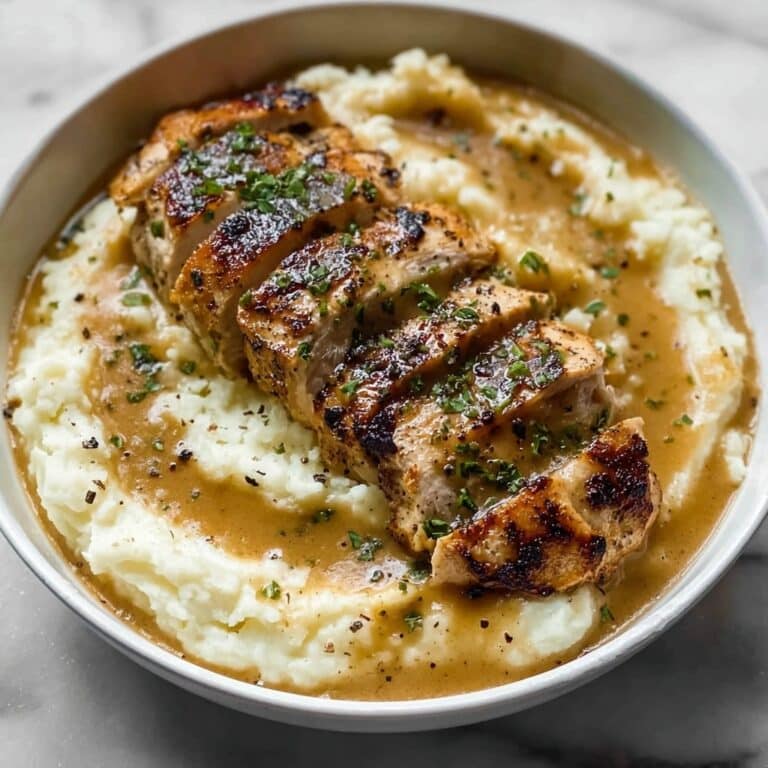 Garlic Parmesan Chicken & Steak Bake with Cheesy Loaded Mashed Potatoes Recipe