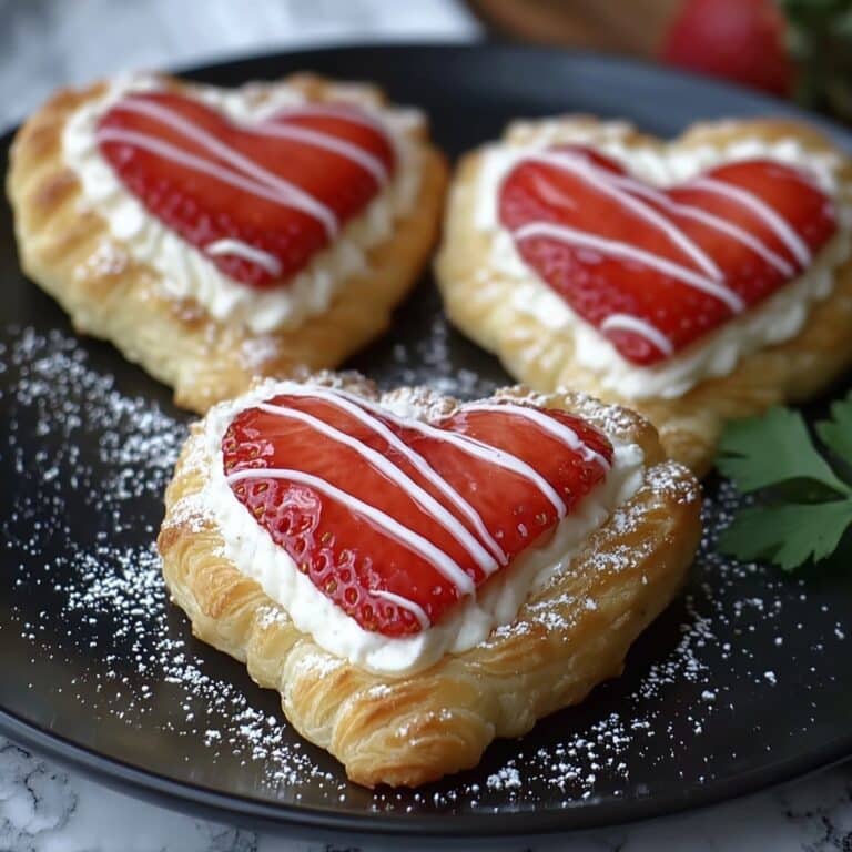 Strawberry Puff Pastry Hearts Recipe