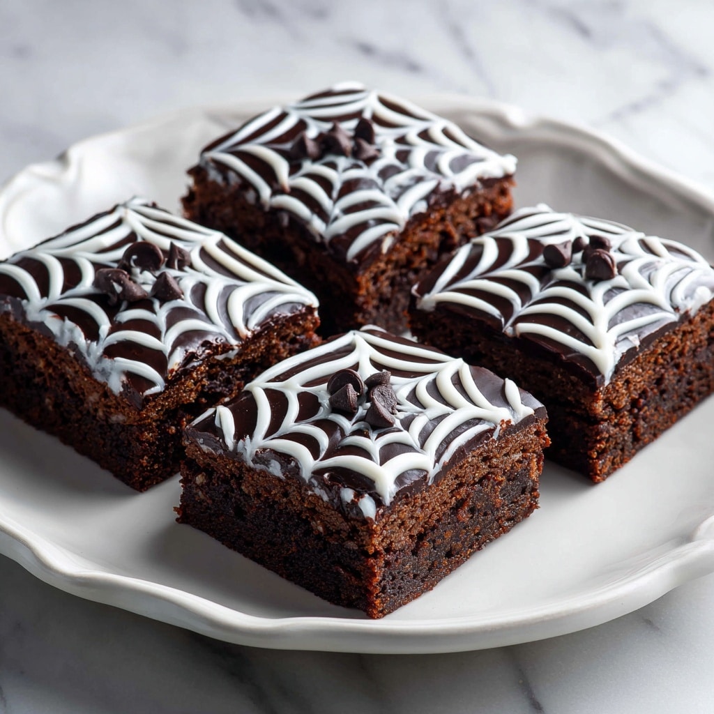 Spider Web Halloween Brownies Recipe