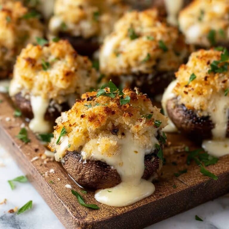 White Cheddar Stuffed Mushrooms Recipe