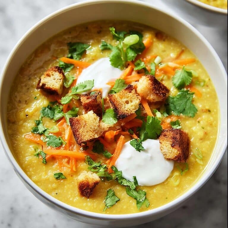 Creamy Mulligatawny Soup with Chicken and Curry Recipe