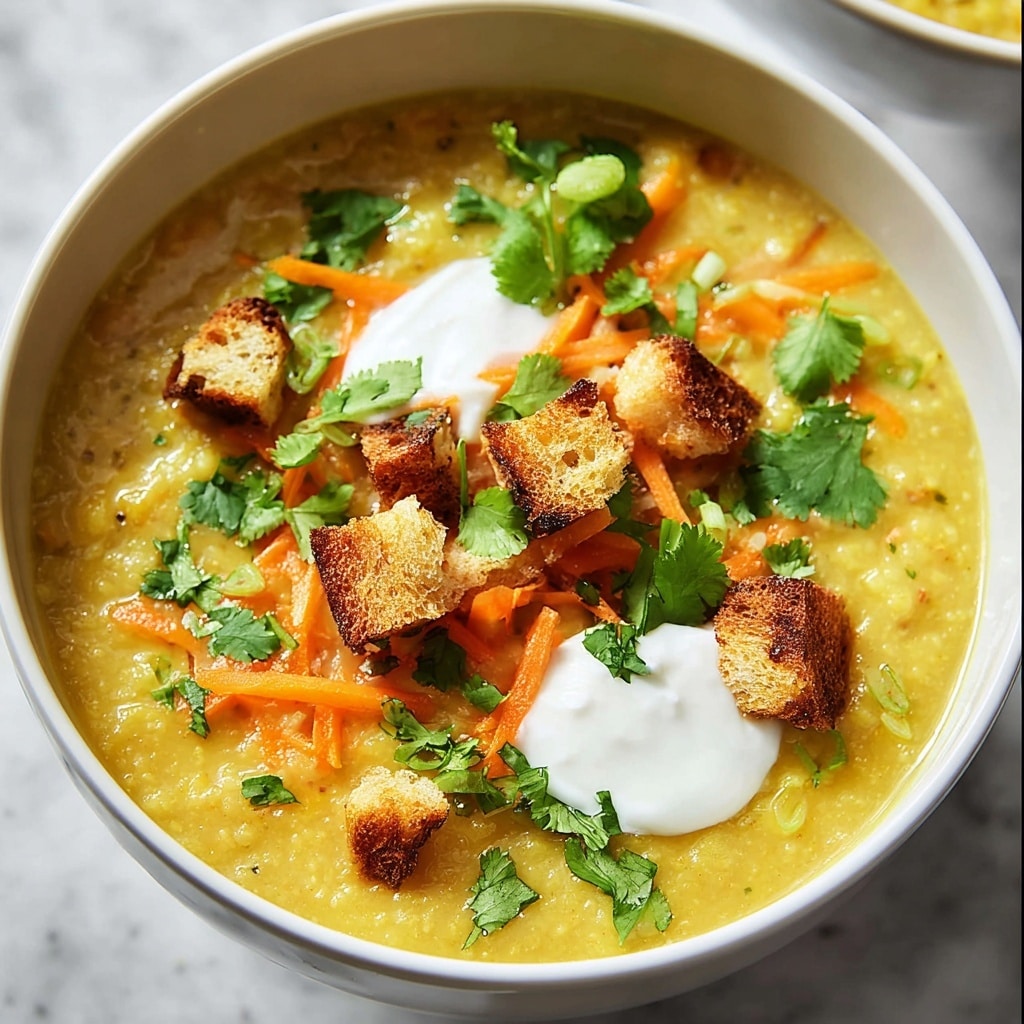 Creamy Mulligatawny Soup with Chicken and Curry Recipe - Recipe Image