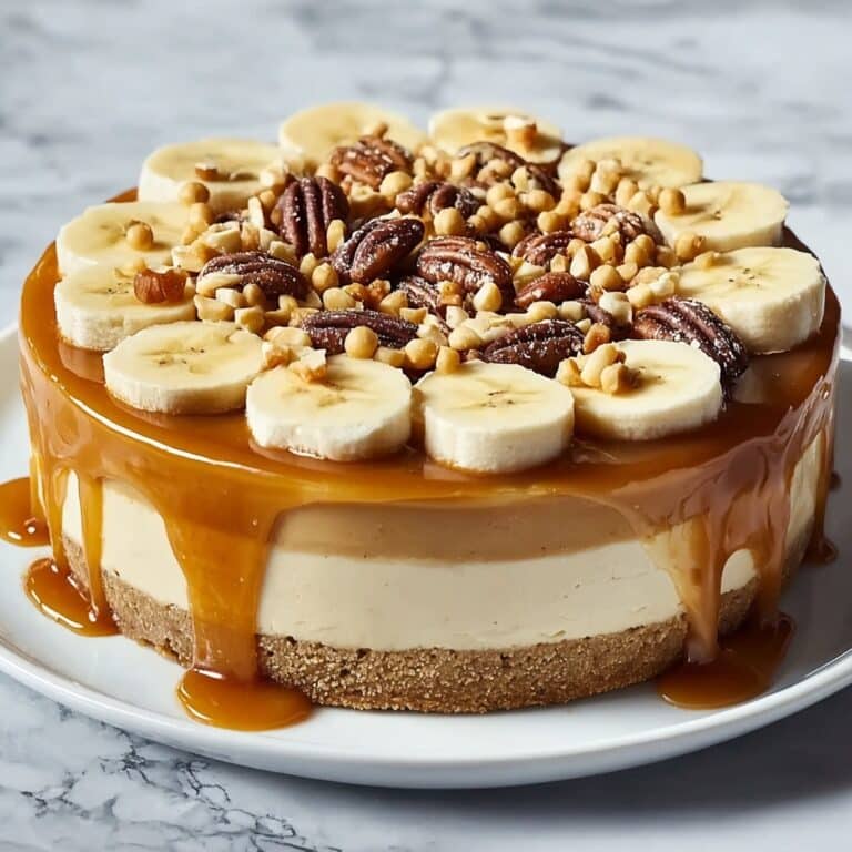 Banana Caramel Nut Cheesecake Recipe