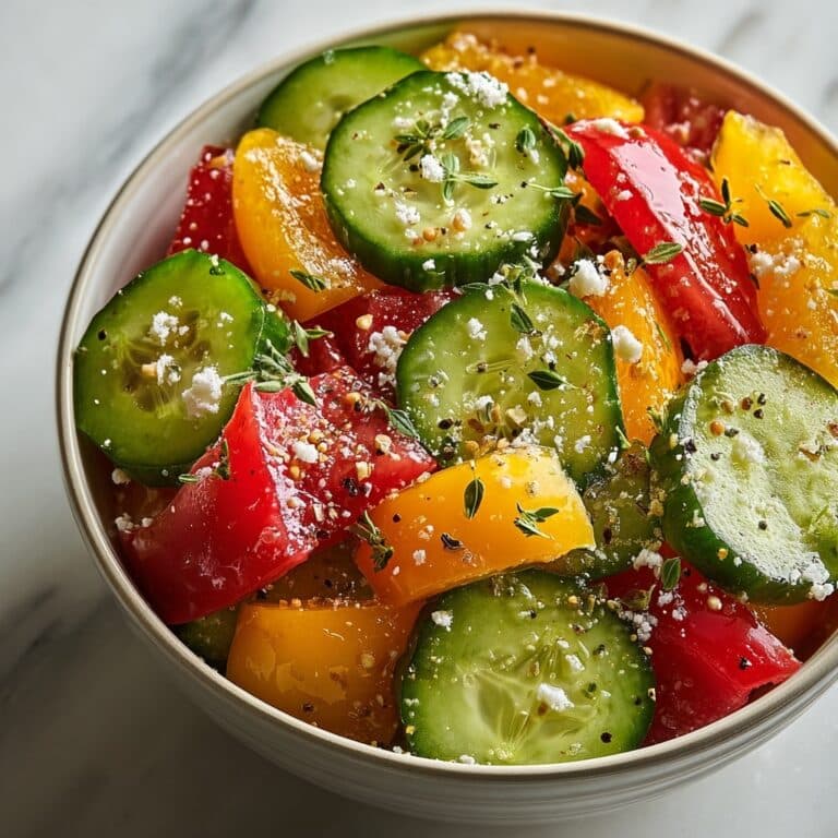 Cucumber and Bell Pepper Salad Recipe