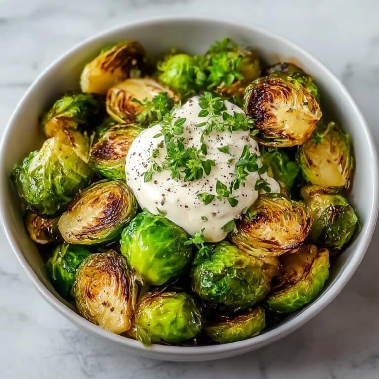 Crispy Brussels Sprouts with Dijon Aioli Recipe