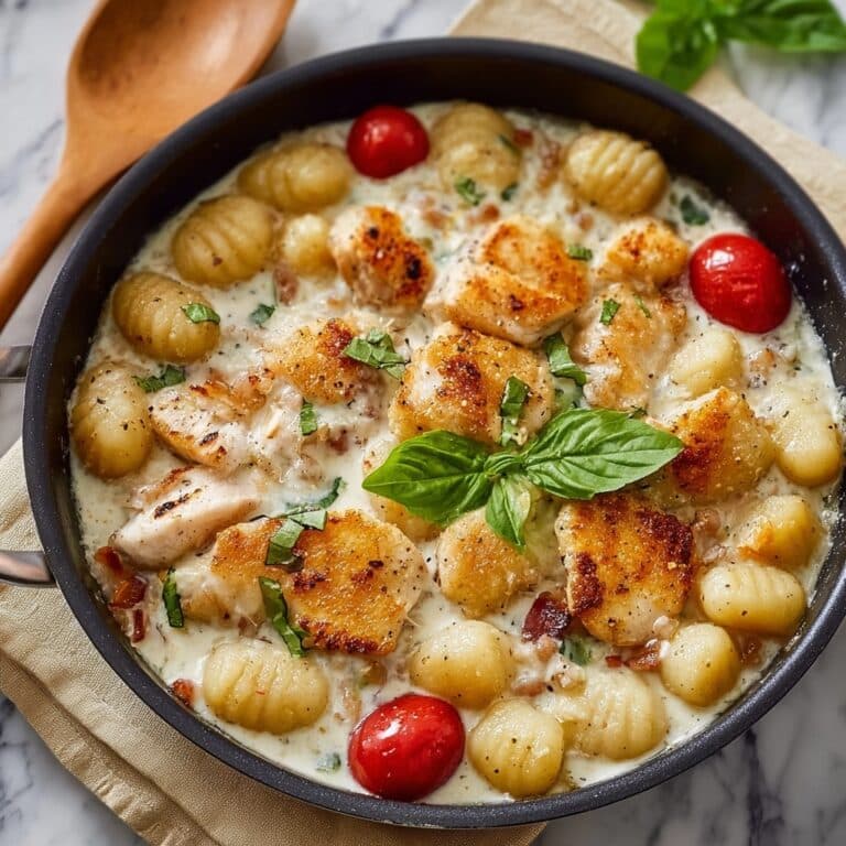 Garlic Chicken Gnocchi Skillet Recipe