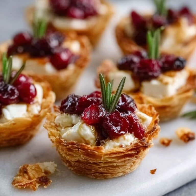 Easy Cranberry Brie Bites Recipe