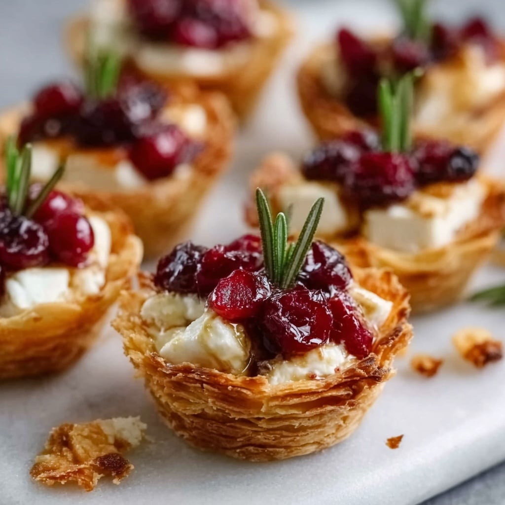 Easy Cranberry Brie Bites Recipe - Recipe Image