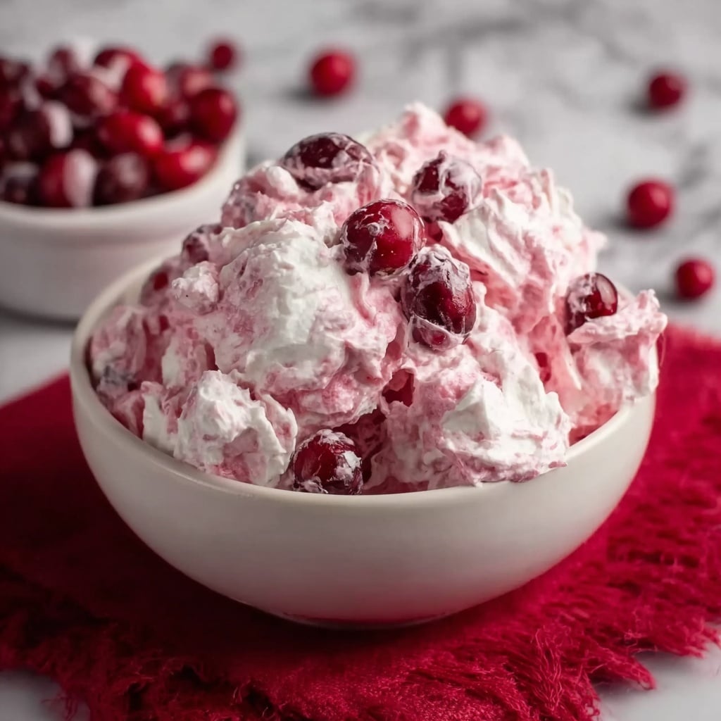 Holiday Cranberry Fluff Salad Recipe - Recipe Image