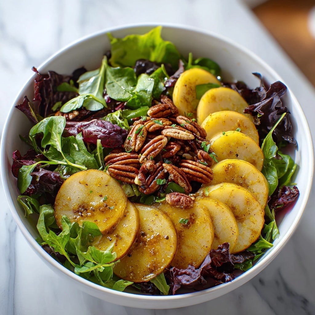 Winter Salad with Pears, Pecans, and Cranberries Recipe