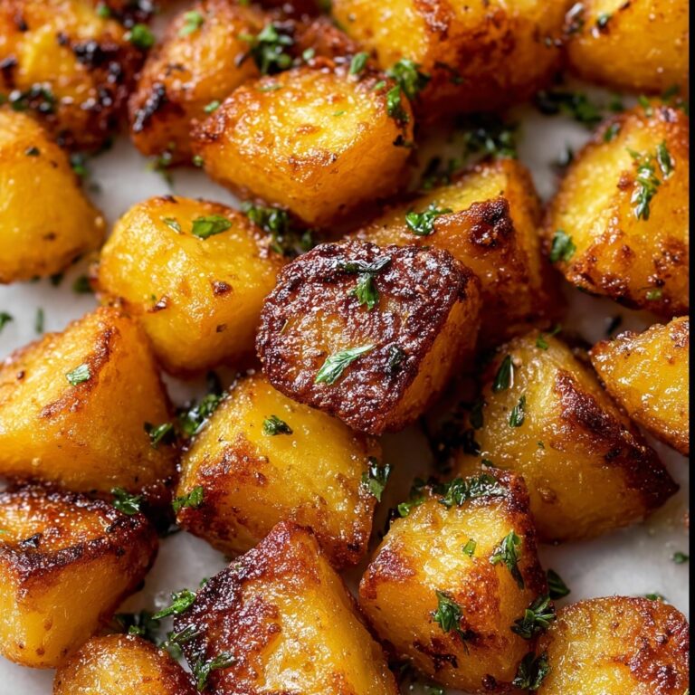 Duck Fat Roasted Potatoes with Fresh Herb Garnish Recipe