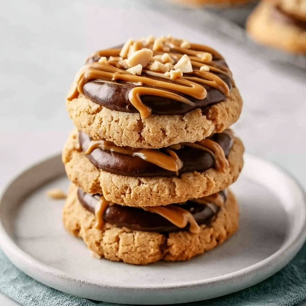Chewy Peanut Butter Scotcheroo Cookies Recipe - Recipe Image