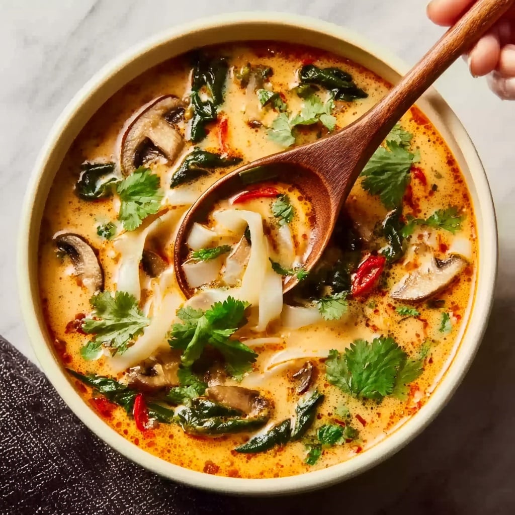 Thai Red Curry Dumpling Soup Recipe - Recipe Image