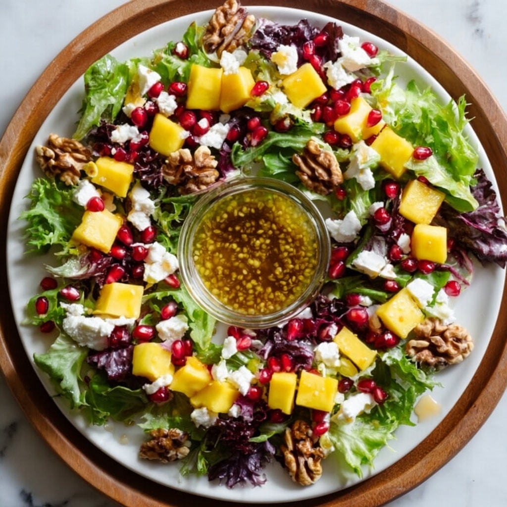 Festive Pomegranate Walnut Salad Recipe - Recipe Image