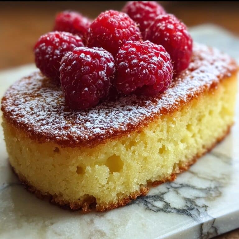 Grilled Sunny Lemon Pound Cake with Raspberries Recipe