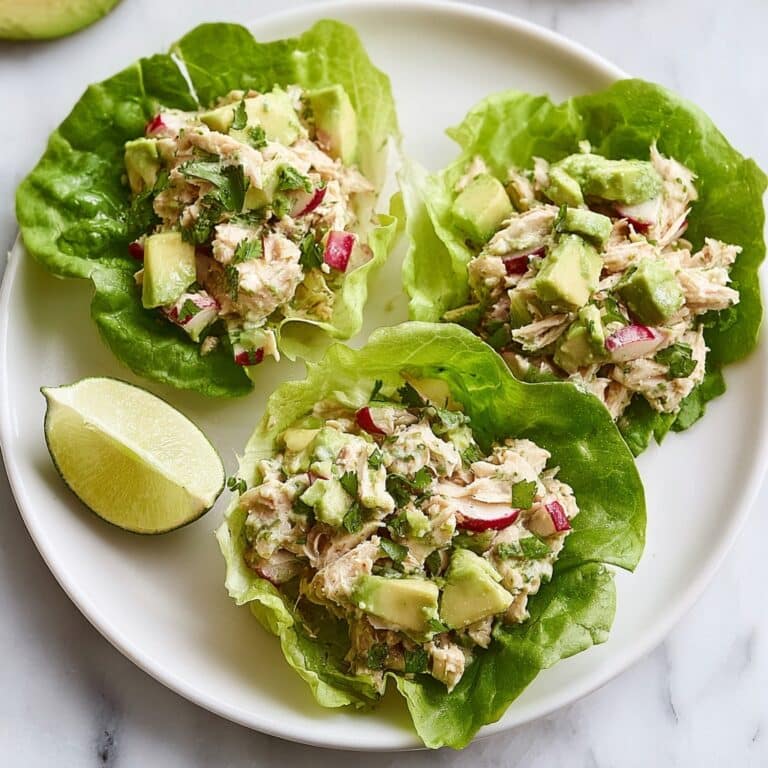 Avocado Tuna Salad Lettuce Wraps Recipe