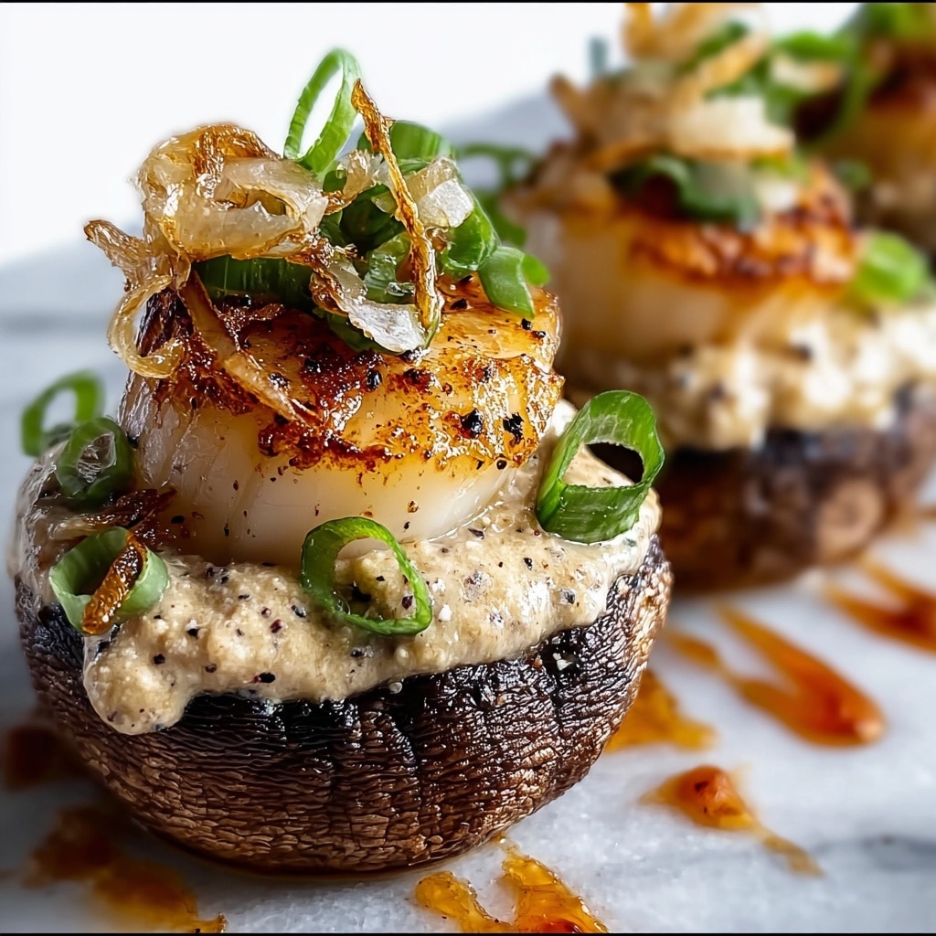 Creamy Garlic Crab-Stuffed Mushrooms Recipe - Recipe Image