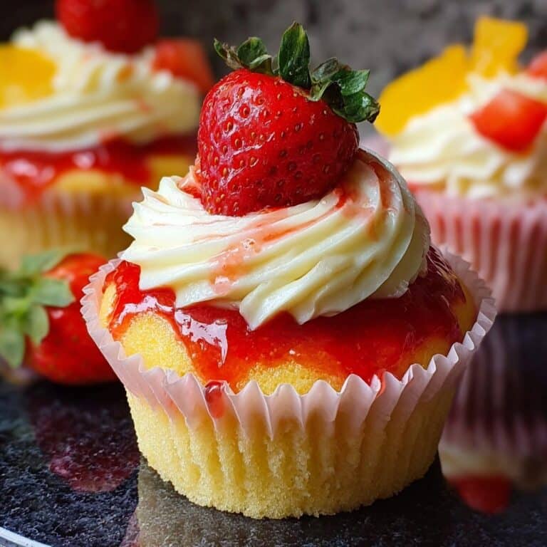 Strawberry Mango Margarita Cupcakes Recipe