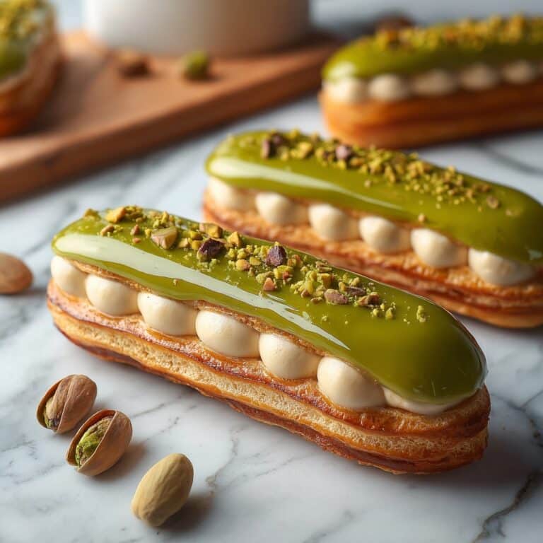 Pistachio Éclairs Recipe