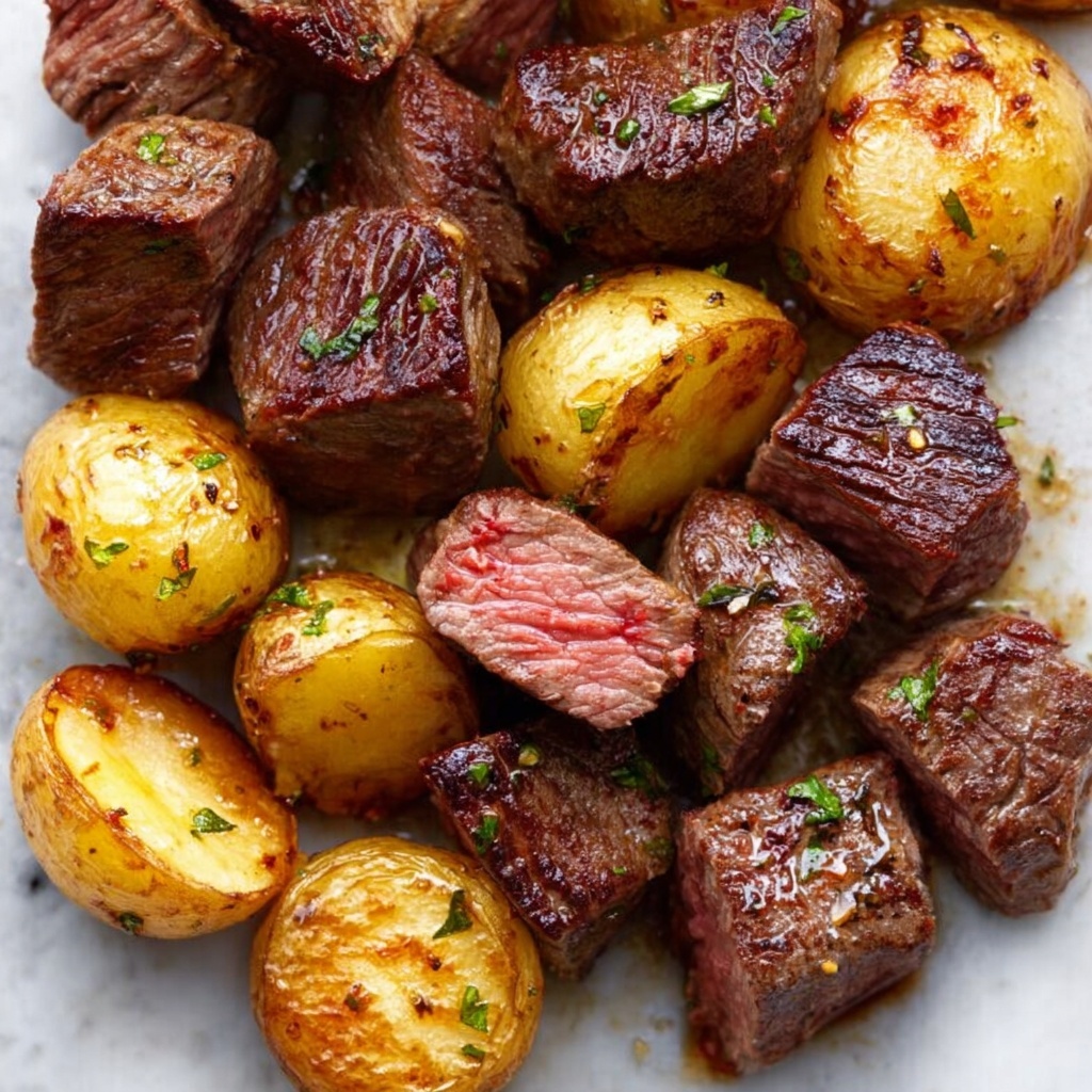 Steak Bites and Potatoes Recipe - Recipe Image