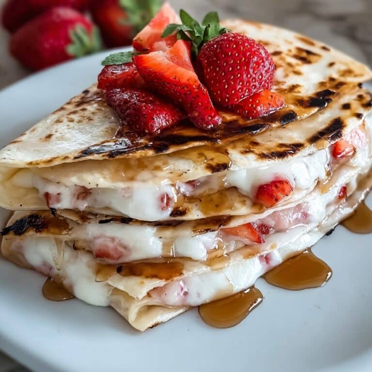 Decadent Strawberry Cheesecake Quesadillas Recipe