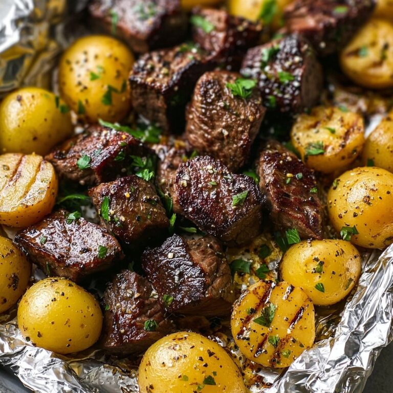 Garlic Steak and Potato Foil Packs Recipe