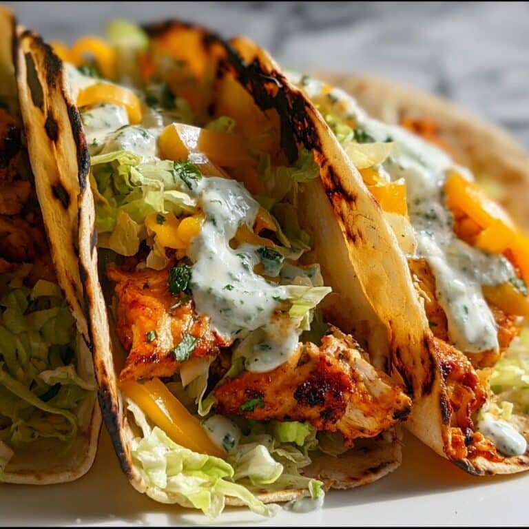 Buffalo Chicken Smash Burger Tacos Recipe