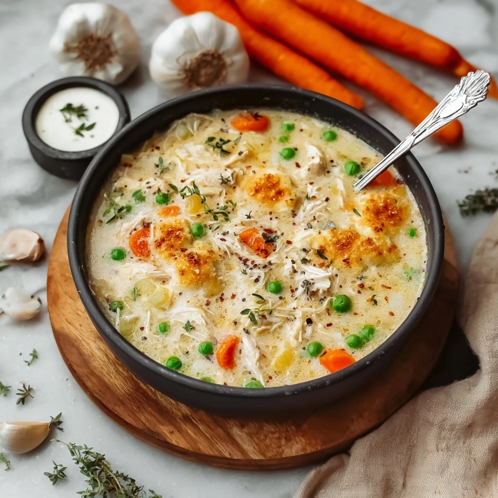 Small Batch Chicken Pot Pie Soup for Two Recipe
