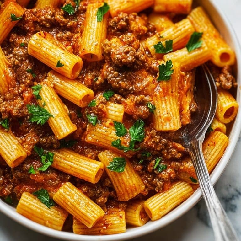 One Pot Creamy Tomato Beef Pasta Recipe