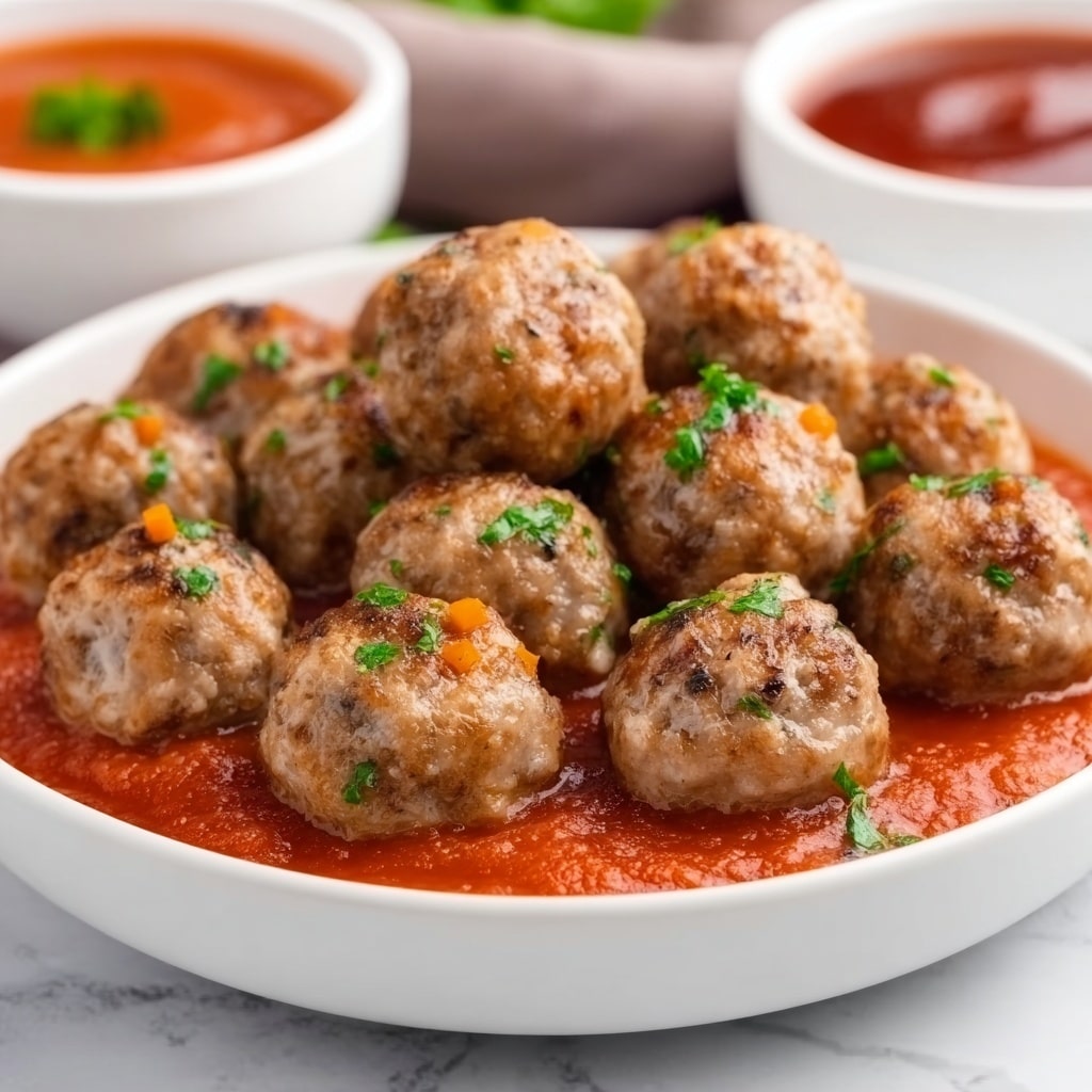 Mini Meatballs with Marinara Sauce Recipe - Recipe Image