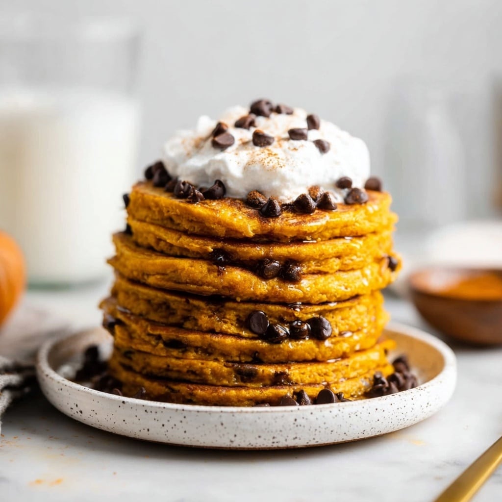 Pumpkin Chocolate Chip Pancakes Recipe - Recipe Image