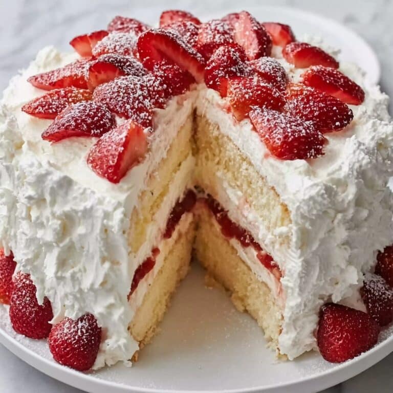 Strawberry Angel Cake Recipe