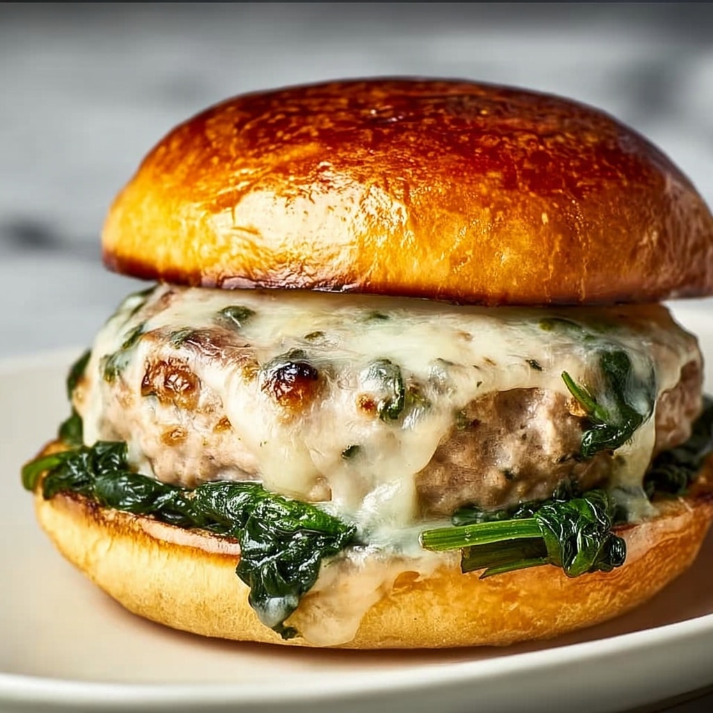 White Cheddar & Spinach Chicken Burgers: An Amazing Ultimate Recipe - Recipe Image