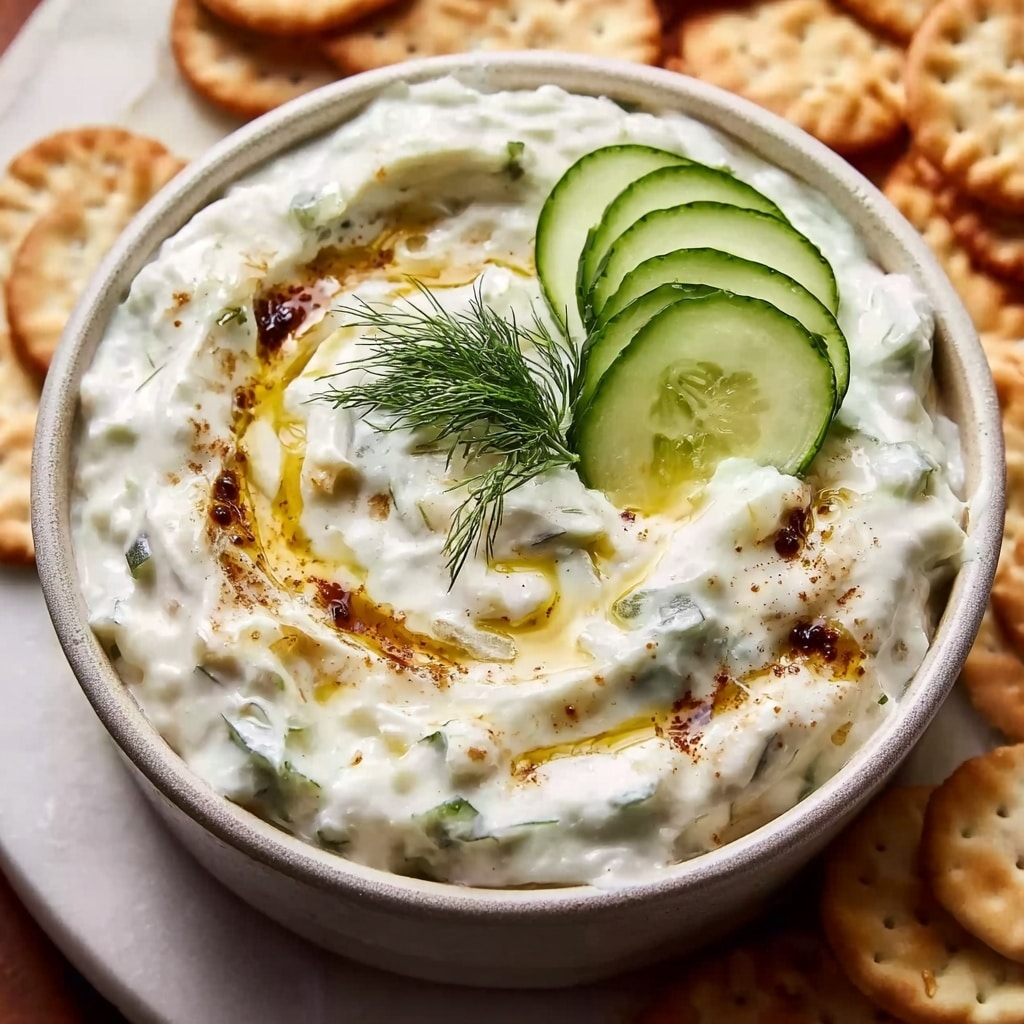 Creamy Tzatziki Sauce Dip Recipe - Recipe Image