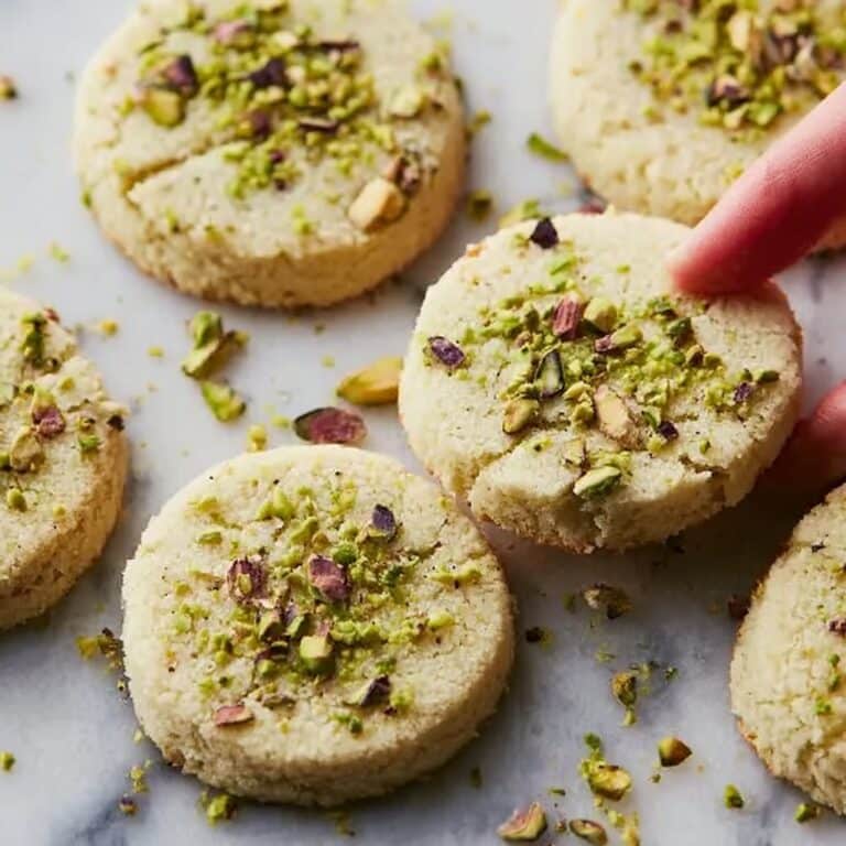 Pistachio Shortbread Cookies Recipe