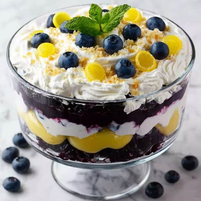 Lemon Blueberry Trifle: A Refreshing Burst of Flavor Recipe