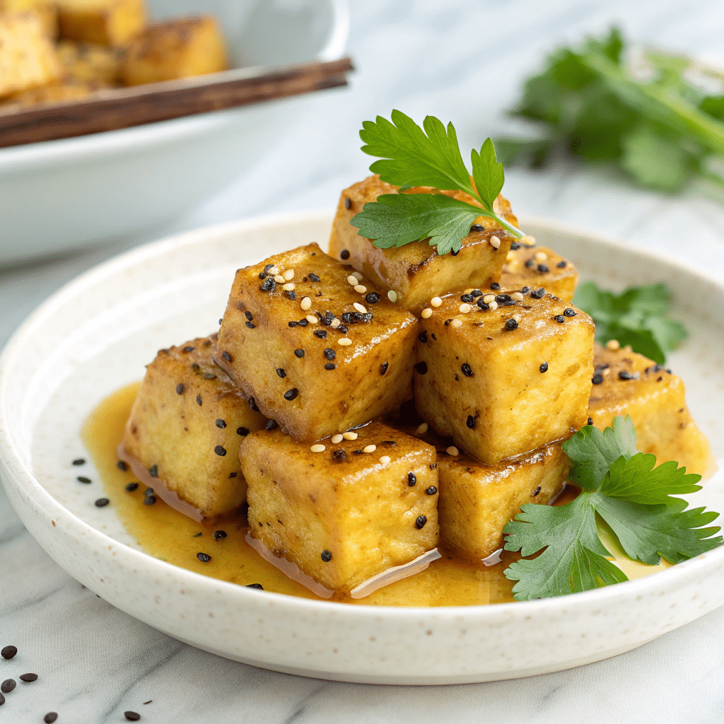 Baked Lemon Pepper Tofu Recipe - Recipe Image