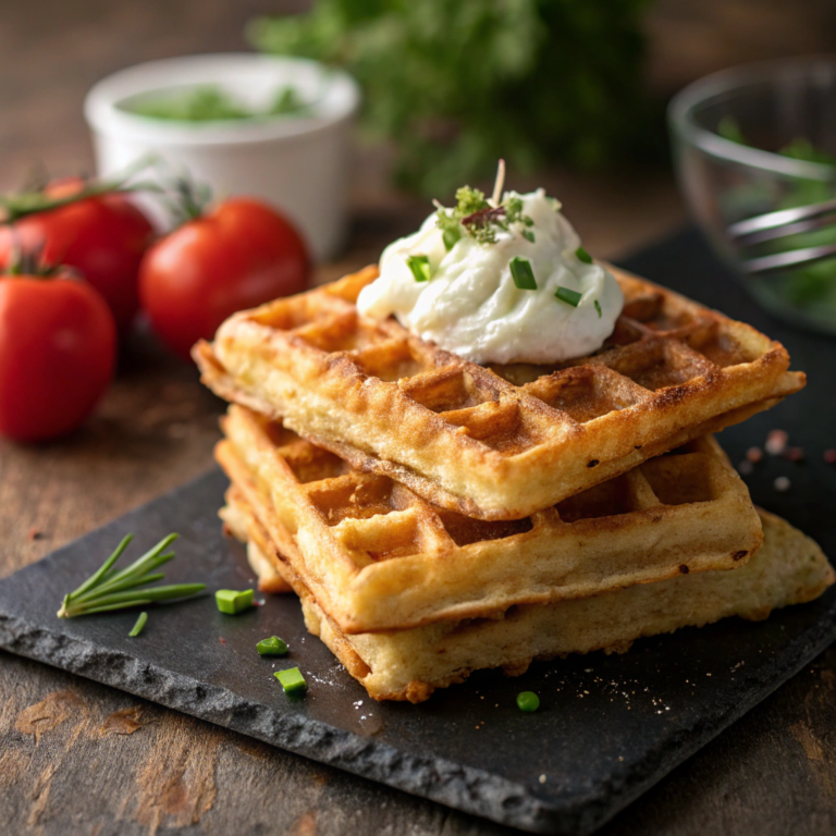 Healthy Cauliflower Hashbrown Chaffle Recipe