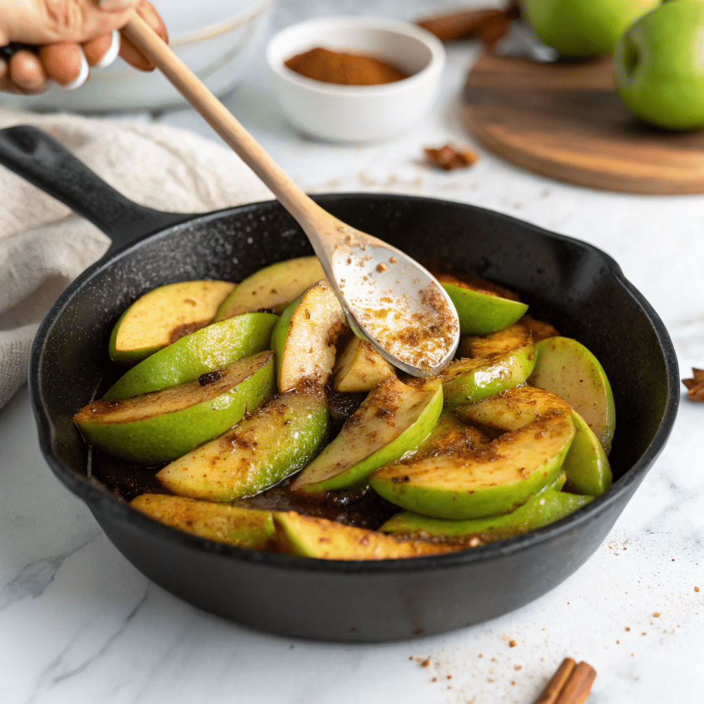 Easy Sauteed Cinnamon Apples Recipe - Recipe Image