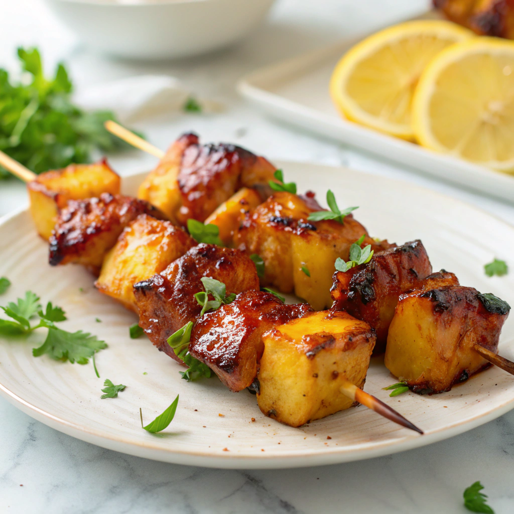 Pineapple BBQ Chicken Skewers Recipe - Recipe Image