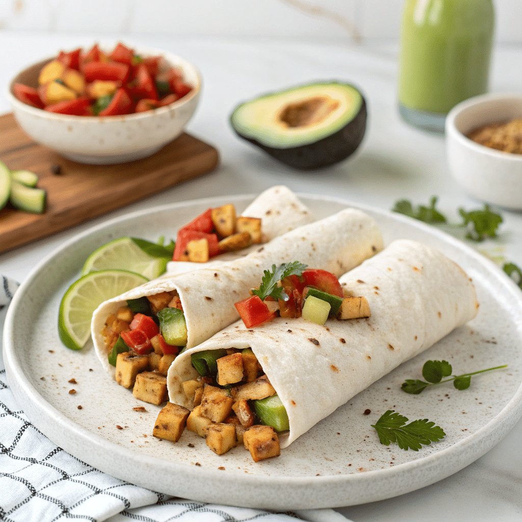 Vegan Breakfast Burritos Recipe - Recipe Image