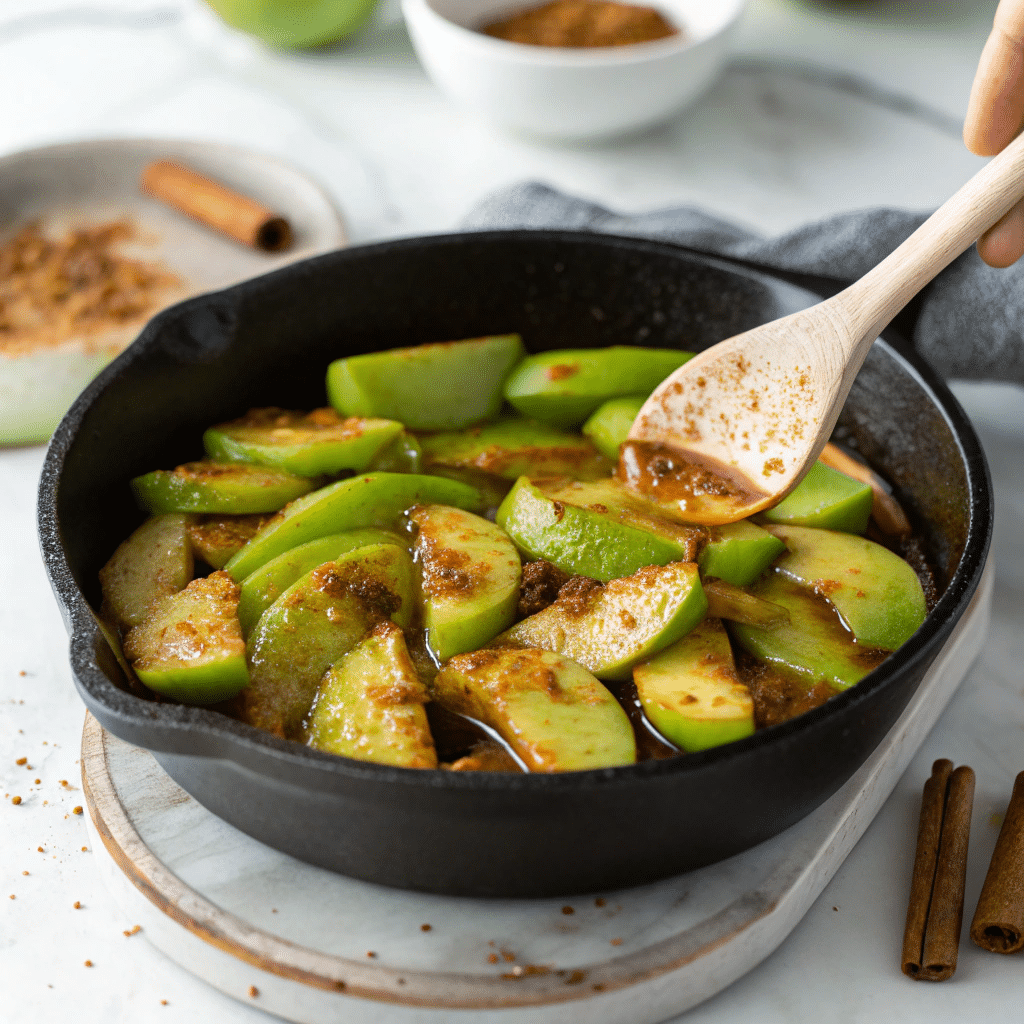 Easy Sauteed Cinnamon Apples Recipe - Recipe Image