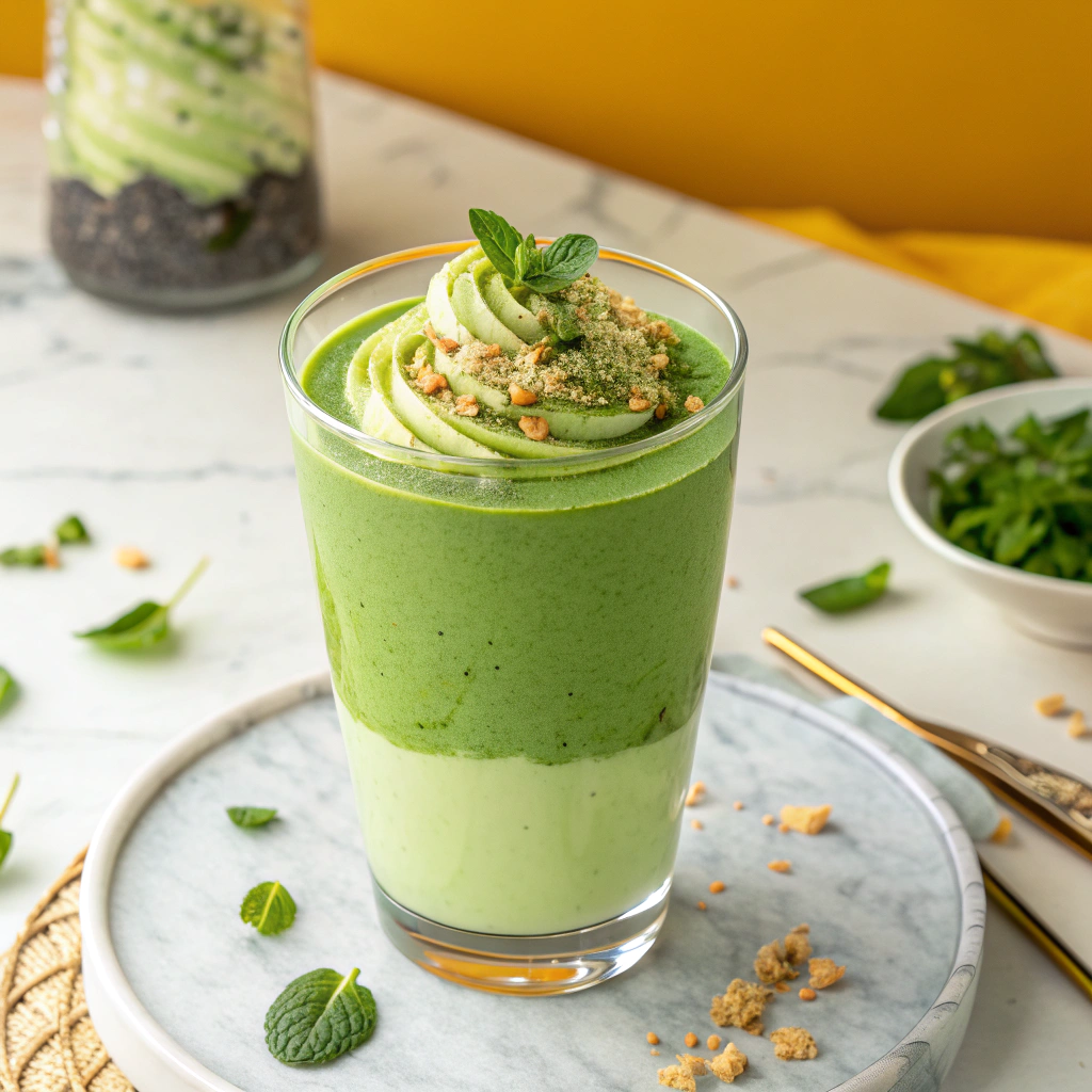 Green Digestion Smoothie for St. Patrick’s Day Recipe - Recipe Image