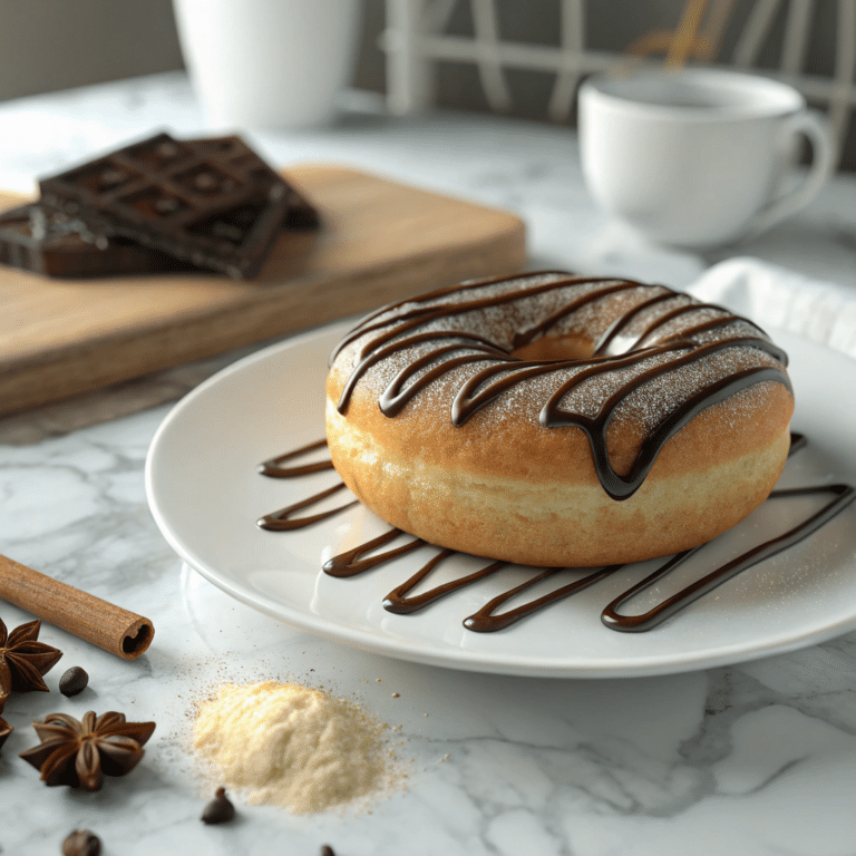 Cinnamon-Sugar Donuts with Chocolate Drizzle Recipe