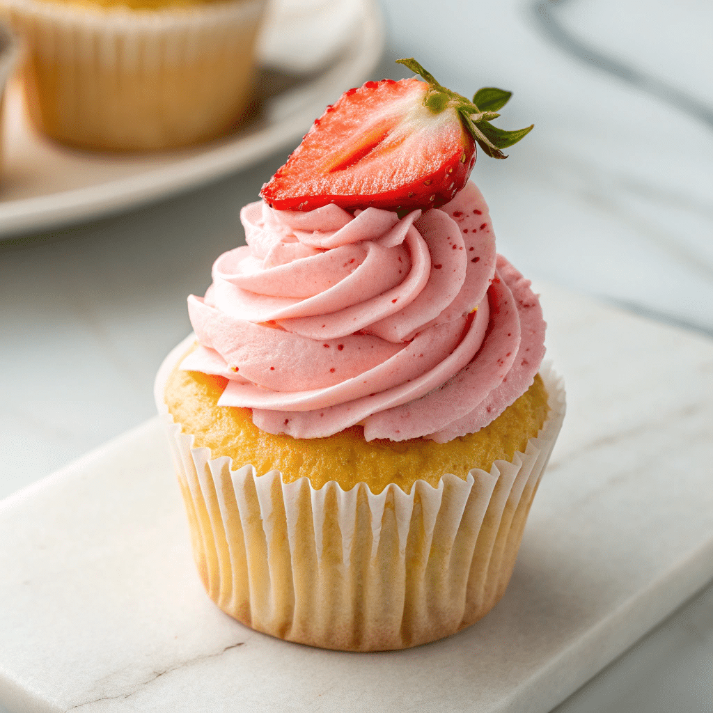 Strawberry Cupcakes Recipe - Recipe Image