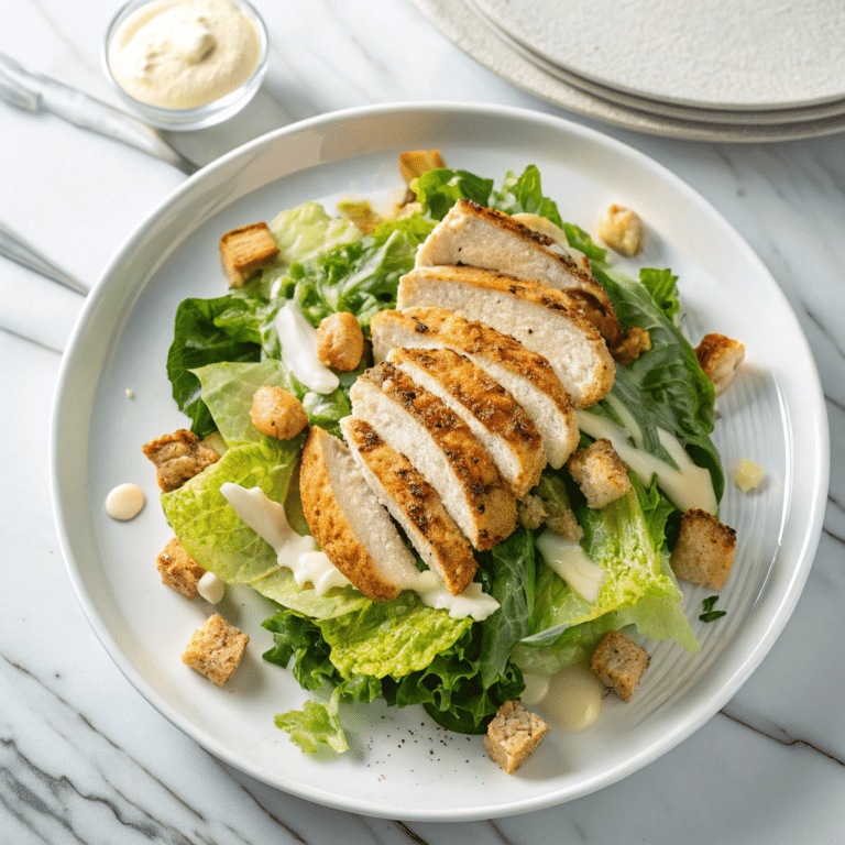 Best Chicken Caesar Salad with Homemade Croutons Recipe