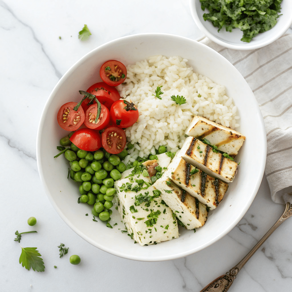 Mediterranean Steak Bowls with Veggies and Yogurt Sauce Recipe - Recipe Image