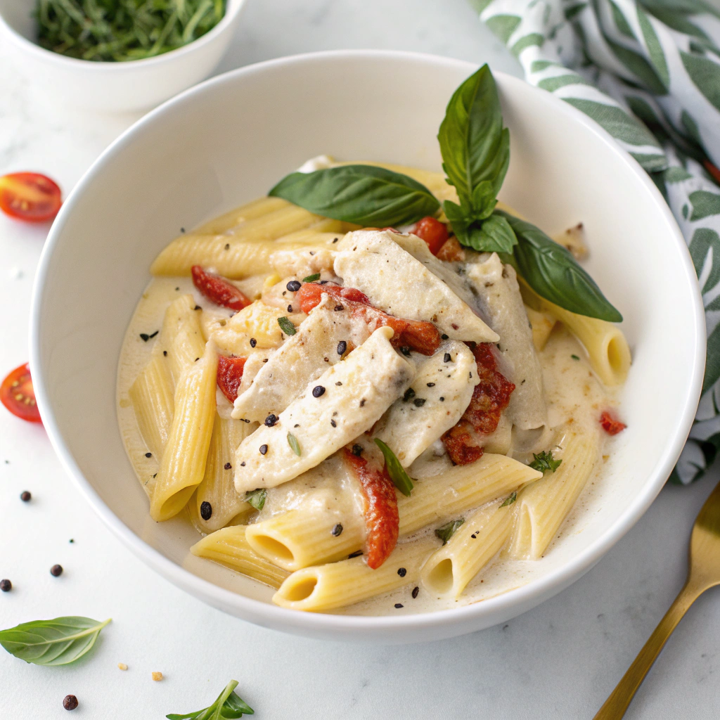 Creamy Italian Chicken Pasta Recipe - Recipe Image